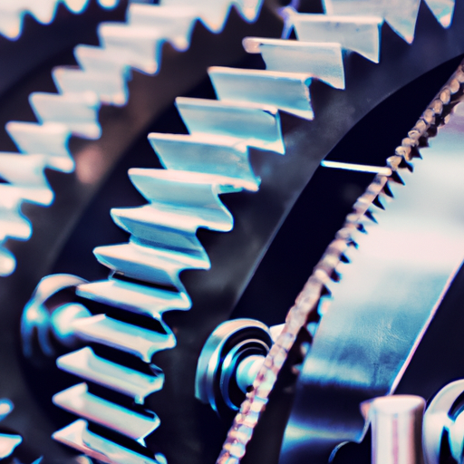 series of gears working inside of a machine