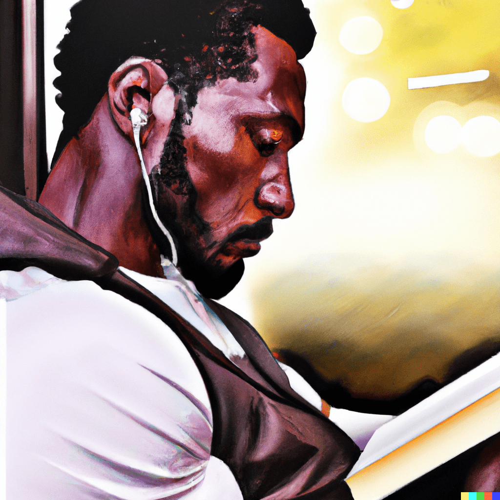DALL·E 2023-03-07 15.53.50 - digital art image of a student reading a book. use bright colors-min