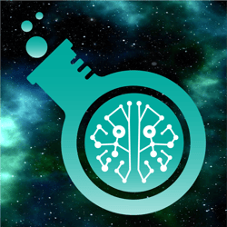 Synaptic Labs Logo beaker w background final